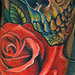 Sugar Skull and Rose Tattoo Design Thumbnail